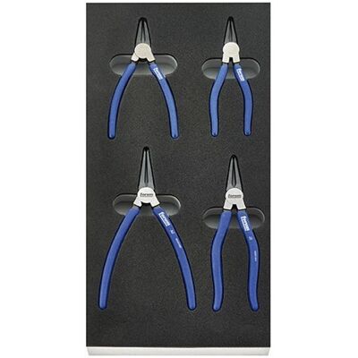 Módulo de herramientas Forum Elemento de espuma bicolor - Pinzas de anillo de seguridad 1/3 Módulo de herramientas Forum Elemento de espuma bicolor - Pinzas de anillo de seguridad 1/3
