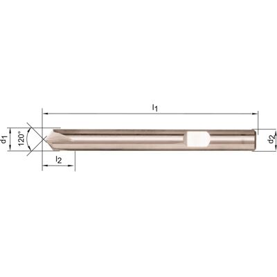 Forum D6527 VHM 16 mm - Entgratfräser - 120° Forum D6527 VHM 16 mm - Entgratfräser - 120°