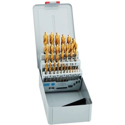 Forum D338N TiN Spiralbohrer-Set - 25 Stk Forum D338N TiN Spiralbohrer-Set - 25 Stk