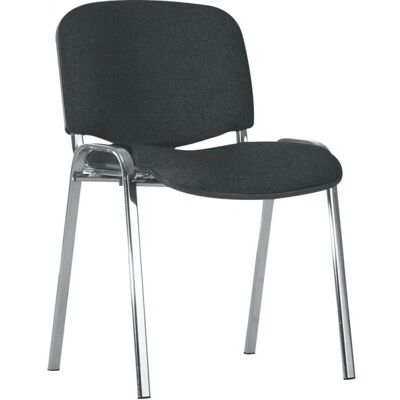 Silla de visitante ISO chrom - negra - Silla de visita Silla de visitante ISO chrom - negra - Silla de visita