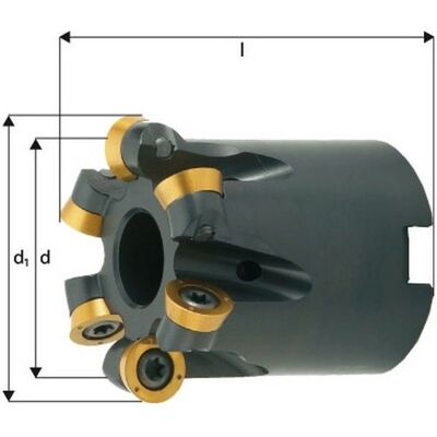 FP Fresa - 8 dientes, 109 mm, enfriamiento interno FP Fresa - 8 dientes, 109 mm, enfriamiento interno