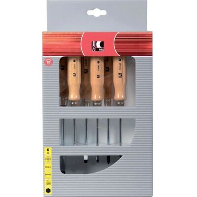 Circumpro Modelo - Juego de destornilladores de madera - Planos y Phillips Circumpro Modelo - Juego de destornilladores de madera - Planos y Phillips