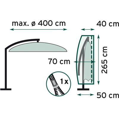 TrendLine - Schutzhülle Basic - Umbrella cover TrendLine - Schutzhülle Basic - Umbrella cover