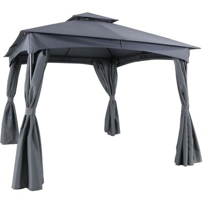 Primaster Maxim - Grau - Polyester - 292x230 cm - Pavilion-Seitenteile Primaster Maxim - Grau - Polyester - 292x230 cm - Pavilion-Seitenteile