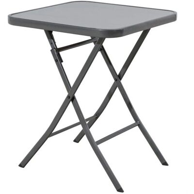 TrendLine Terni - Anthracite - 60x60x71 cm - Glass Table TrendLine Terni - Anthracite - 60x60x71 cm - Glass Table