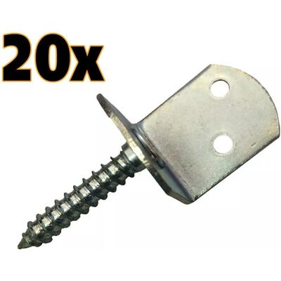 TrendLine - Flechtzaunbeschlag 20x30x35x40 - 20 Stück - Fence fastener TrendLine - Flechtzaunbeschlag 20x30x35x40 - 20 Stück - Fence fastener