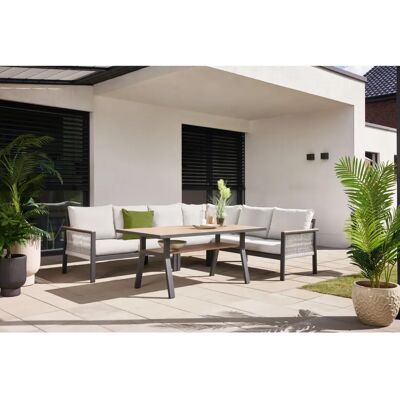 Primaster - Kos - Holzoptik - Aluminium - Garden furniture set Primaster - Kos - Holzoptik - Aluminium - Garden furniture set