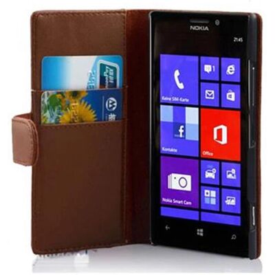 Cadorabo - Lumia 925 - Braun - Flip-Hülle - Handyhülle Cadorabo - Lumia 925 - Braun - Flip-Hülle - Handyhülle