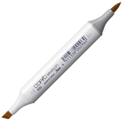 Marqueur Copic Sketch E33 Beige - À base d'alcool, indélébile, 358 couleurs - Publicité Marqueur Copic Sketch E33 Beige - À base d'alcool, indélébile, 358 couleurs - Publicité