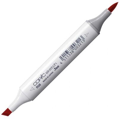 Copic R08 Vermillion Dvojitá Špička - Marker Copic R08 Vermillion Dvojitá Špička - Marker