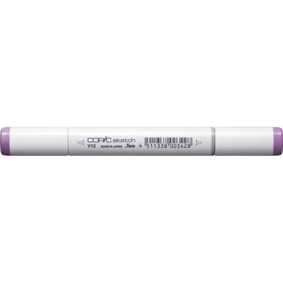 Copic Sketch V15 Mallow Violet - Pointe Fine - Encre à base d'alcool - Marqueur Copic Sketch V15 Mallow Violet - Pointe Fine - Encre à base d'alcool - Marqueur