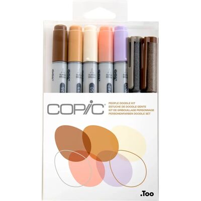 Ensemble de Marqueurs Copic Ciao - Doodle de Personnes - 7 pièces Ensemble de Marqueurs Copic Ciao - Doodle de Personnes - 7 pièces
