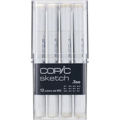 Copic Sketch Warm Grey Marker - 12 pcs - Sketch Markers for Art Copic Sketch Warm Grey Marker - 12 pcs - Sketch Markers for Art