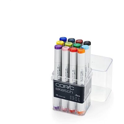 Copic Sketch Marker Set 12 Colors - Alcohol-Based - OZ-CS12S Copic Sketch Marker Set 12 Colors - Alcohol-Based - OZ-CS12S