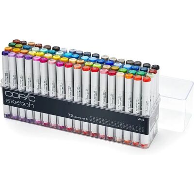 Copic Sketch A Set - 72 colors - Alcohol markers - Dual-tip - Premium quality Copic Sketch A Set - 72 colors - Alcohol markers - Dual-tip - Premium quality