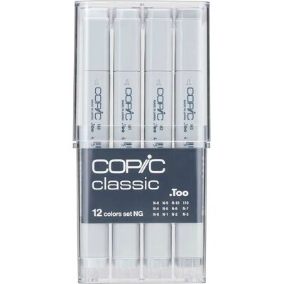 Copic Classic Neutral Gray Marker - 12 pcs - Alcohol-based Marker Copic Classic Neutral Gray Marker - 12 pcs - Alcohol-based Marker
