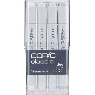 Copic Classic Cool Gray Marker - 12 pcs - Markers Copic Classic Cool Gray Marker - 12 pcs - Markers