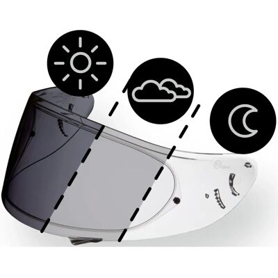 Shoei Helm Visier CWR-1 Fotocromatisch - NXR / RYD / X-Spirit III Shoei Helm Visier CWR-1 Fotocromatisch - NXR / RYD / X-Spirit III