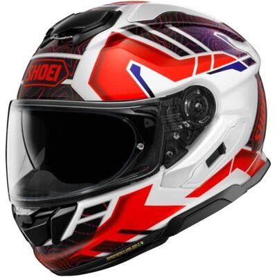 Shoei GT-Air 3 Hike, Integralhelm Weiß/Schwarz/Rot/Blau S Shoei GT-Air 3 Hike, Integralhelm Weiß/Schwarz/Rot/Blau S