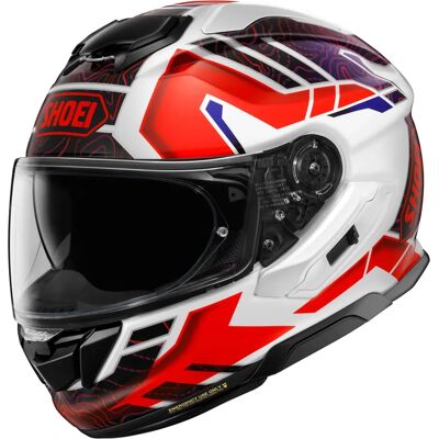 Shoei GT-Air 3 Hike, Integralhelm Weiß/Schwarz/Rot/Blau L Shoei GT-Air 3 Hike, Integralhelm Weiß/Schwarz/Rot/Blau L