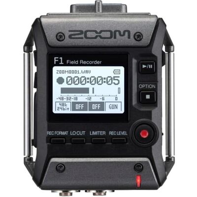 Grabadora de audio portátil Zoom F1-SP - Kit de grabación con micrófono Grabadora de audio portátil Zoom F1-SP - Kit de grabación con micrófono