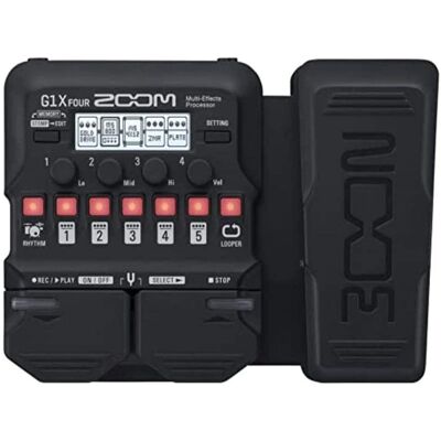 Zoom G1X FOUR Multi-Effekt Pedal - 70 Effekte, 13 Verstärkersimulationen - Looper 30s Zoom G1X FOUR Multi-Effekt Pedal - 70 Effekte, 13 Verstärkersimulationen - Looper 30s