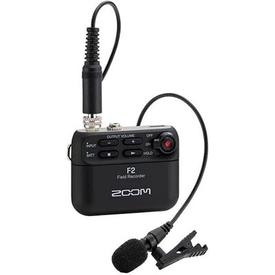 Zoom F2 Kompakt kültéri hangfelvétel mikrofon Lavalierrel Zoom F2 Kompakt kültéri hangfelvétel mikrofon Lavalierrel