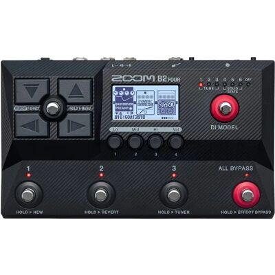 Zoom B2 Four - Multi-effets pour basse - Processus multi-effets pour basse Zoom B2 Four - Multi-effets pour basse - Processus multi-effets pour basse