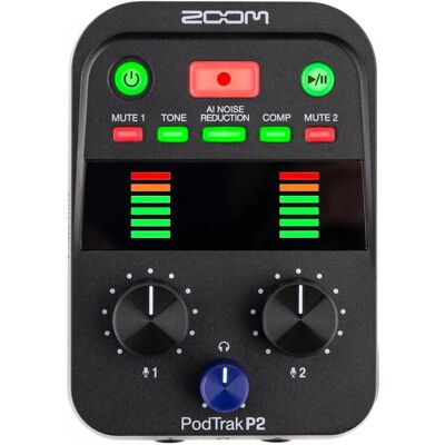 Zoom PodTrak P2 - Hordozható hanginterfész és felvételi készülék Zoom PodTrak P2 - Hordozható hanginterfész és felvételi készülék
