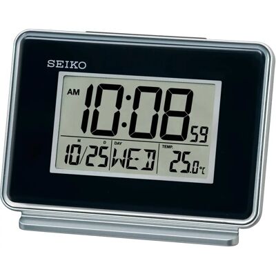 Réveil Numérique Seiko QHL068K - Alarme, Éclairage de Fond, Garantie 2 Ans - Publicité Réveil Numérique Seiko QHL068K - Alarme, Éclairage de Fond, Garantie 2 Ans - Publicité