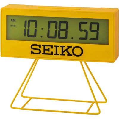 Réveil Jaune Seiko - Minuteur multifonction - Compact voyage Réveil Jaune Seiko - Minuteur multifonction - Compact voyage