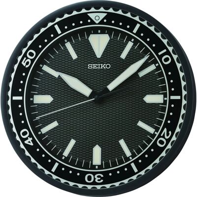 Seiko QXA791K Väggklocka - Modern Svart Kvarn Seiko QXA791K Väggklocka - Modern Svart Kvarn