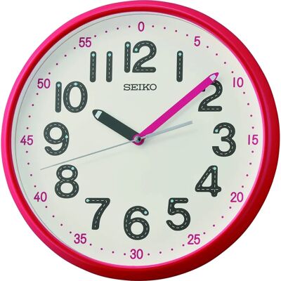 Seiko QXA793R Rode Wandklok - Wandklok Seiko QXA793R Rode Wandklok - Wandklok