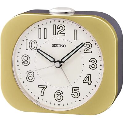 Sveglia oro SEIKO - Sveglia con luce, lancette luminose, snooze, batteria Sveglia oro SEIKO - Sveglia con luce, lancette luminose, snooze, batteria