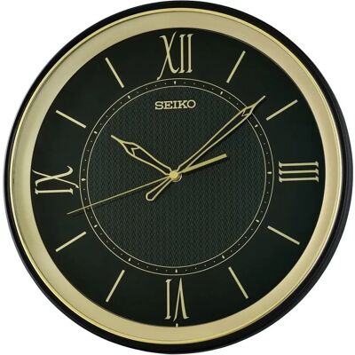 SEIKO Väggklocka - Svart - Kvarts - Kök, Kontor, Vardagsrum SEIKO Väggklocka - Svart - Kvarts - Kök, Kontor, Vardagsrum