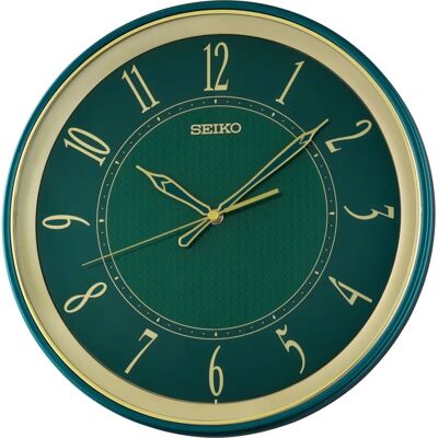 SEIKO Green Wall Clock - Kitchen, Office, Living Room - Wanduhr SEIKO Green Wall Clock - Kitchen, Office, Living Room - Wanduhr