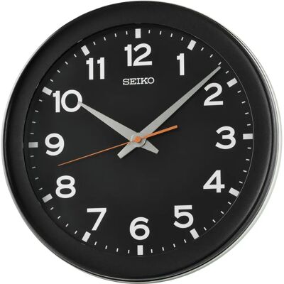 SEIKO Schwarze Quarzwanduhr - Wanduhren SEIKO Schwarze Quarzwanduhr - Wanduhren