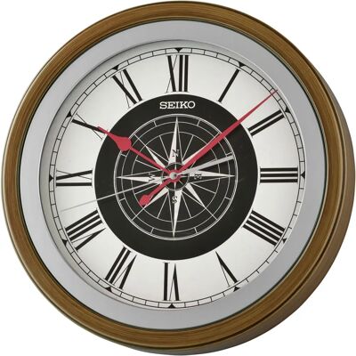 SEIKO Wandklok - Woonkamer, Kantoor - Quartz, Bruin SEIKO Wandklok - Woonkamer, Kantoor - Quartz, Bruin