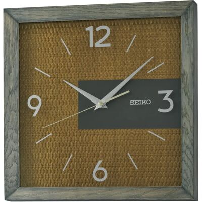 SEIKO Wandklok - Eikebladeren - Grijs - 33cm SEIKO Wandklok - Eikebladeren - Grijs - 33cm