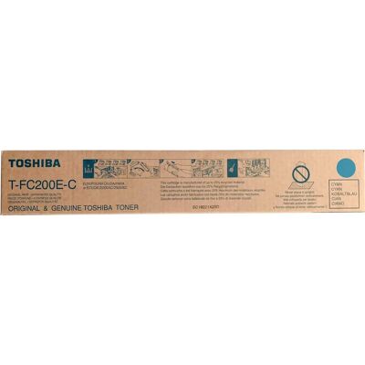 Toshiba T-FC200EC Cyan Toner - e-Studio 2000AC, 2500AC için Toshiba T-FC200EC Cyan Toner - e-Studio 2000AC, 2500AC için