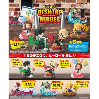 Re-Ment My Hero Academia Boîte de Héros de Bureau - 6 Figurines PVC - Publicité Re-Ment My Hero Academia Boîte de Héros de Bureau - 6 Figurines PVC - Publicité