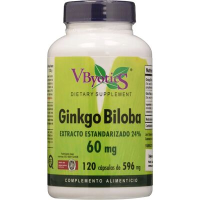 Vbyotics Ginkgo Biloba 60-120mg - Dietary Supplement Vbyotics Ginkgo Biloba 60-120mg - Dietary Supplement