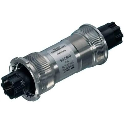 Shimano BB-5500 Bottom Bracket - Zilver - 109,5mm Weg/Wedstrijd Shimano BB-5500 Bottom Bracket - Zilver - 109,5mm Weg/Wedstrijd