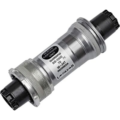 Shimano 105 5500 Octalink Bottom Bracket - Zilver - 70mm x 118mm Shimano 105 5500 Octalink Bottom Bracket - Zilver - 70mm x 118mm