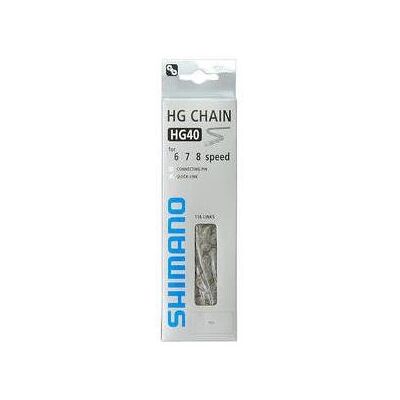 Shimano Altus HG40 6-8 Hastighed Kæde - Grå - 116 Led Shimano Altus HG40 6-8 Hastighed Kæde - Grå - 116 Led