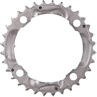 Shimano Deore 9-Speed 32T Silver Chainring - Mountain Bike Part Shimano Deore 9-Speed 32T Silver Chainring - Mountain Bike Part