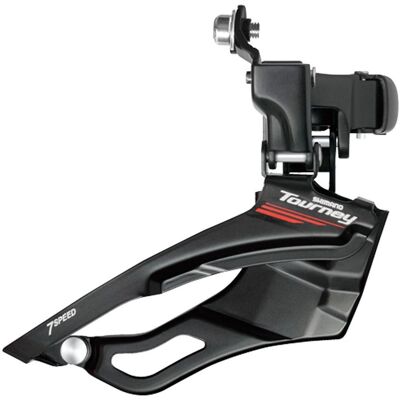 SHIMANO Tourney FDA073 Top Clamp Bottom Pull Front Derailleur - Black SHIMANO Tourney FDA073 Top Clamp Bottom Pull Front Derailleur - Black
