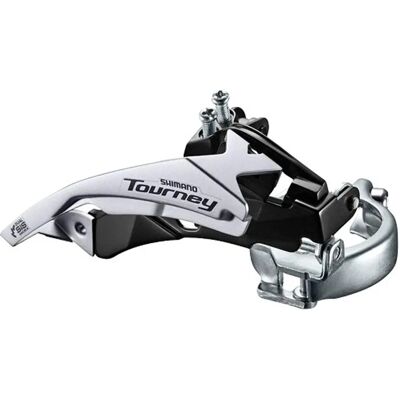 Shimano FD-TY500 Hibrid Első Váltó - Felső Forgatás, Kétoldali Húzás, 42T-hez Shimano FD-TY500 Hibrid Első Váltó - Felső Forgatás, Kétoldali Húzás, 42T-hez