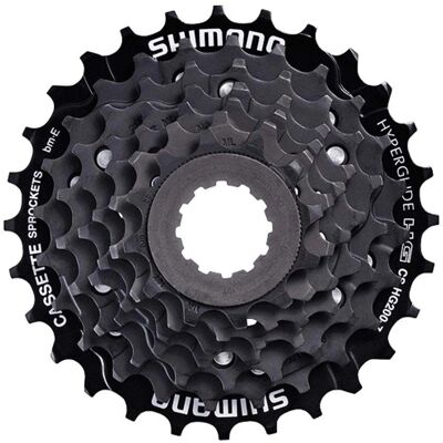 Shimano Alivio CS-HG200 7-biegowa kaseta - Czarna Shimano Alivio CS-HG200 7-biegowa kaseta - Czarna