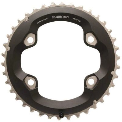 Shimano SLX M7000 Double MTB Chainring - Black Shimano SLX M7000 Double MTB Chainring - Black